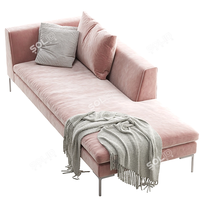 Spacious Charles Sofa Set 3D model image 3