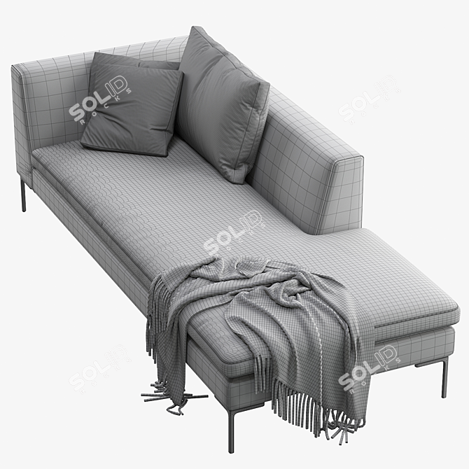 Spacious Charles Sofa Set 3D model image 4