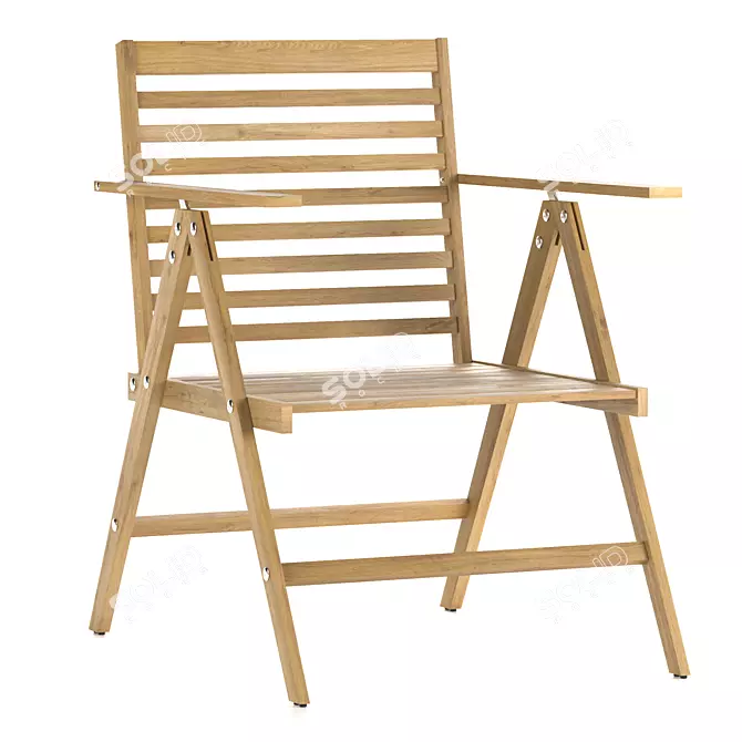 Modern Outdoor Garden Chair 3D model image 1