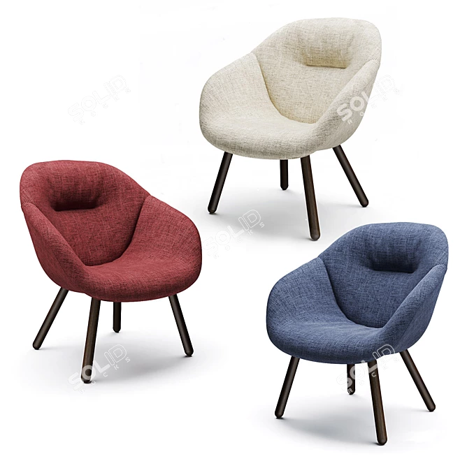 Modern Armchair: HAY AAL 82 Soft 3D model image 1