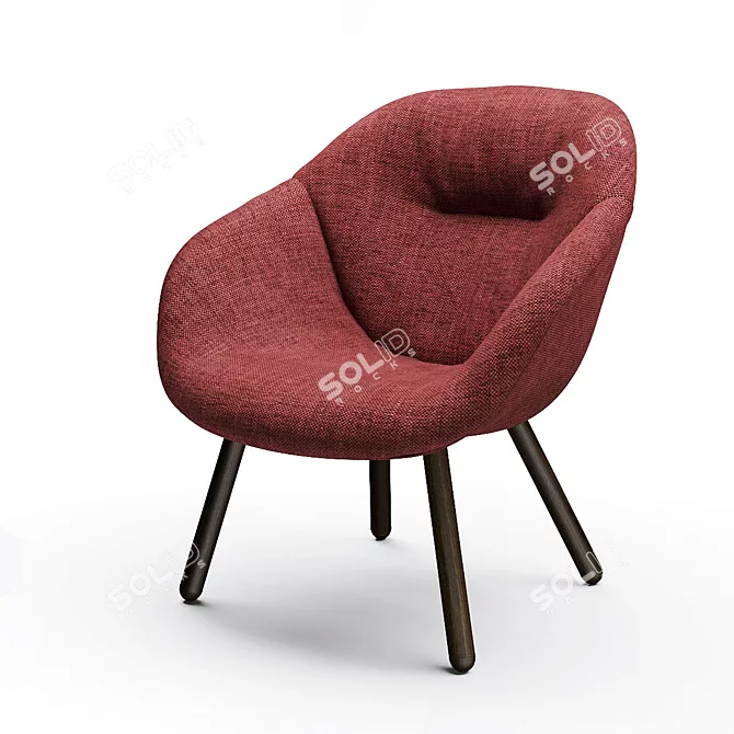 Modern Armchair: HAY AAL 82 Soft 3D model image 3