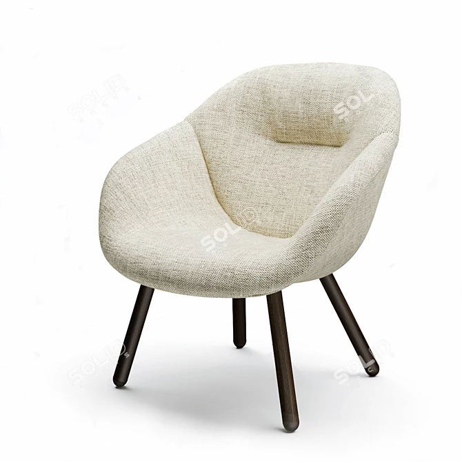 Modern Armchair: HAY AAL 82 Soft 3D model image 4