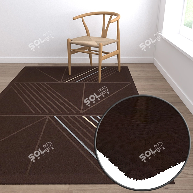 Luxury Carpet Set: High-Quality Textures 3D model image 5