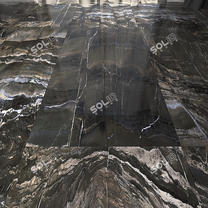 Opera Fume Marble Floor Set 3D model image 1