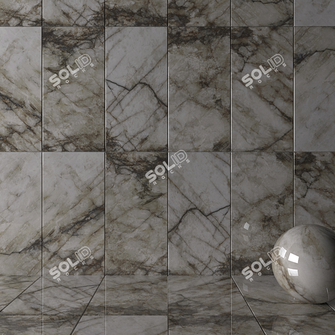 MUSEUM Crystal Thunder - Wall Tiles 3D model image 2