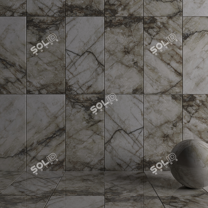 MUSEUM Crystal Thunder - Wall Tiles 3D model image 3