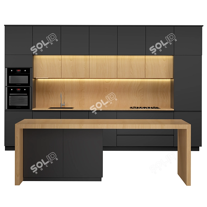 Premium Kitchen Set 2015 3D model image 1