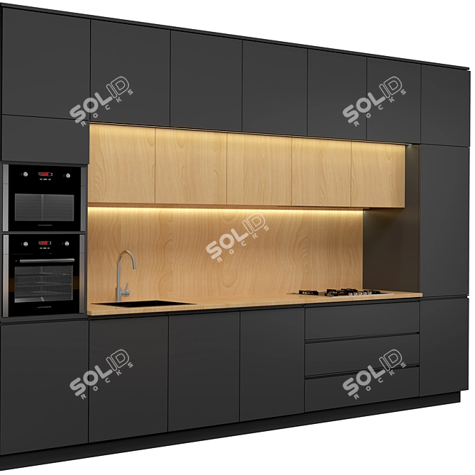 Premium Kitchen Set 2015 3D model image 2