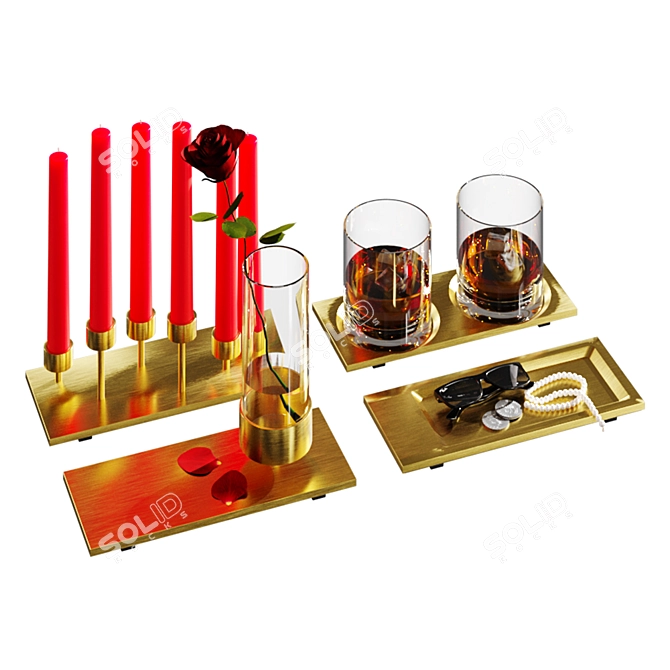 Buster Punch Decoration Set: Stylish Accents for Interior Design 3D model image 6