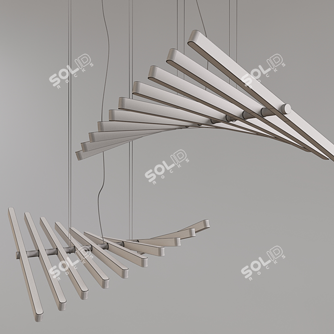 Scandinavian Chic Pendant Light 3D model image 5