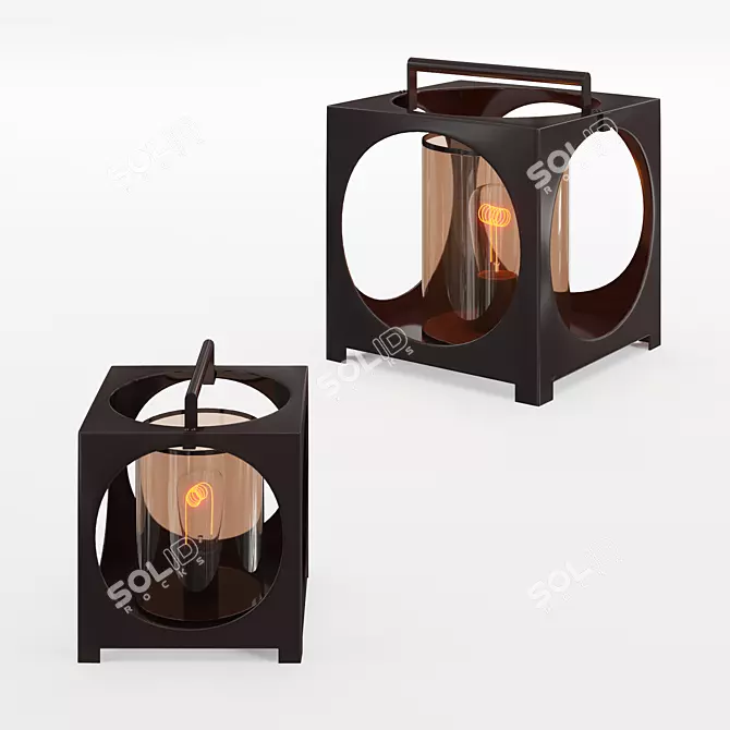 Apollo Designer Table Lamp 3D model image 1