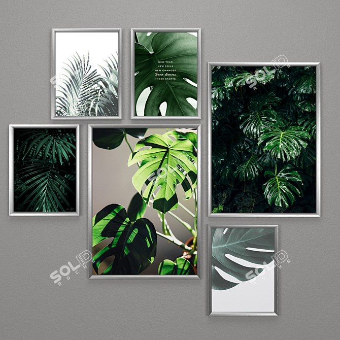 IKEA Frames Set: RIBBA, SILVERHOJDEN, LOMVIKEN 3D model image 2