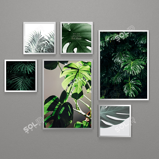 IKEA Frames Set: RIBBA, SILVERHOJDEN, LOMVIKEN 3D model image 4