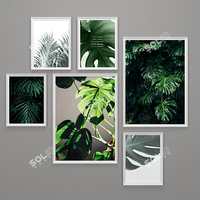 IKEA Frames Set: RIBBA, SILVERHOJDEN, LOMVIKEN 3D model image 5