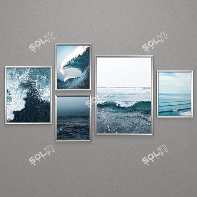 Modern Minimalist IKEA Picture Frames Set 3D model image 2