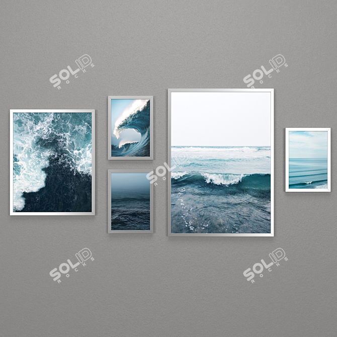 Modern Minimalist IKEA Picture Frames Set 3D model image 4