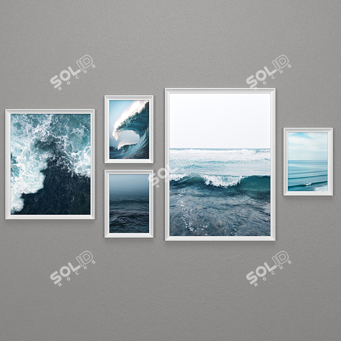 Modern Minimalist IKEA Picture Frames Set 3D model image 5