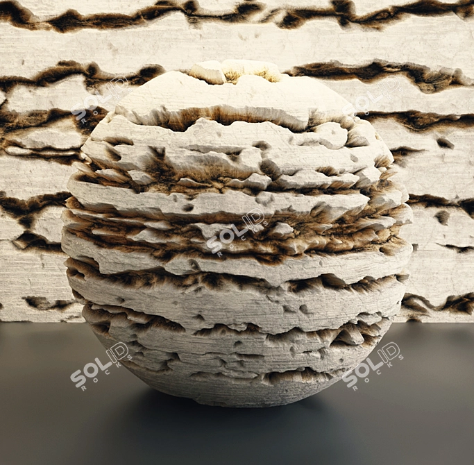 Pure White Rocks: 4K VRAY Material 3D model image 4