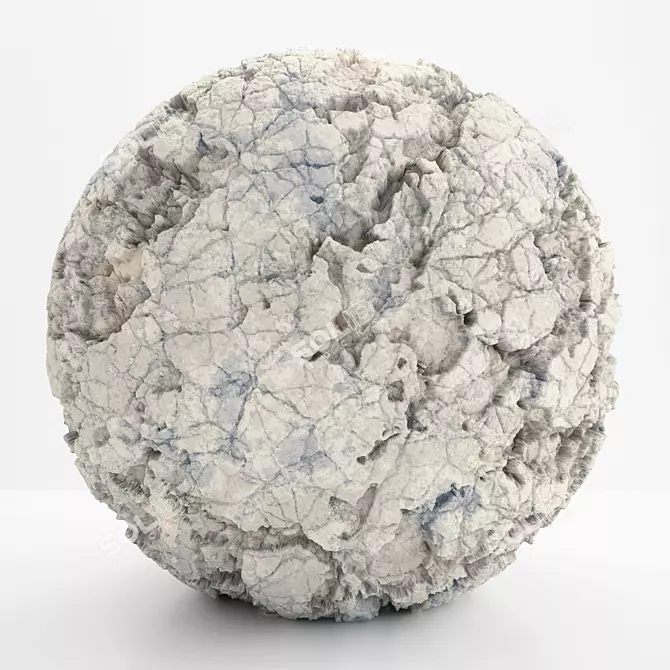 White Rock 07 - VRay PBR Material 3D model image 1