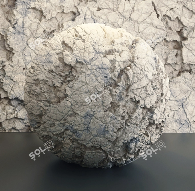 White Rock 07 - VRay PBR Material 3D model image 4