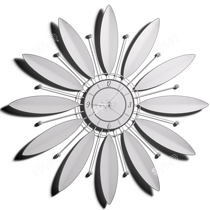 Radiant Sunflower Wall Decor 3D model image 5