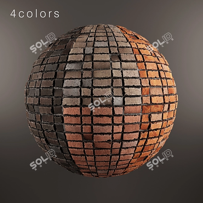 4K Brick Material Pack 3D model image 2