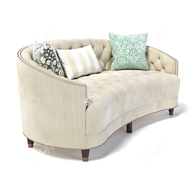 Elegant Caracole Classic Sofa 3D model image 2