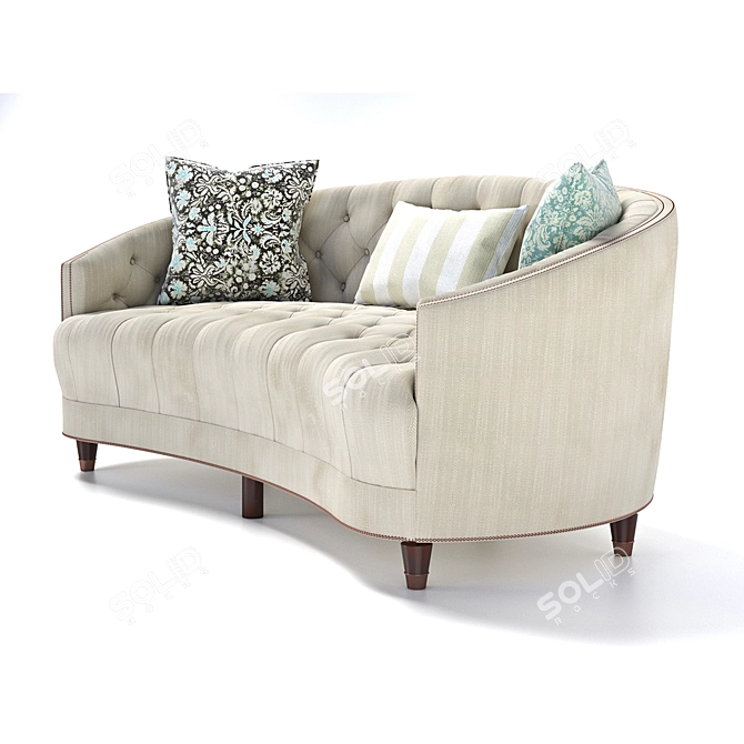 Elegant Caracole Classic Sofa 3D model image 3