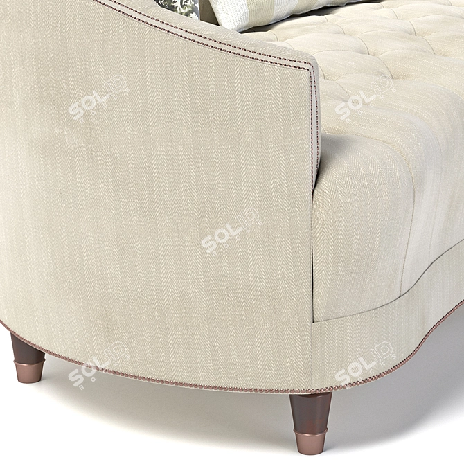 Elegant Caracole Classic Sofa 3D model image 4