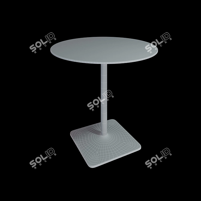 Enea Iron Table Set: Versatile Heights & Sleek Finishes 3D model image 2