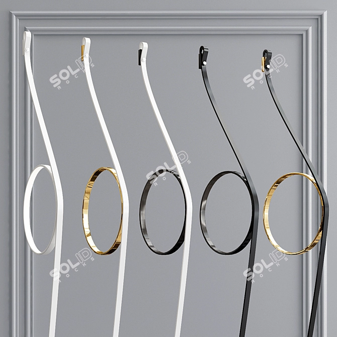 WireRing Wall Sconce Lamp: Sleek and Modern Illumination 3D model image 4