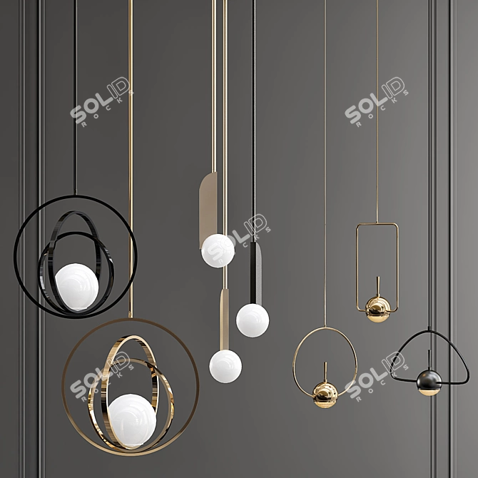 Elegant Pendant Set | 2013 Version 3D model image 1