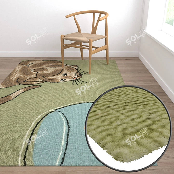 Luxury Carpet Set: Superior Textures 3D model image 5