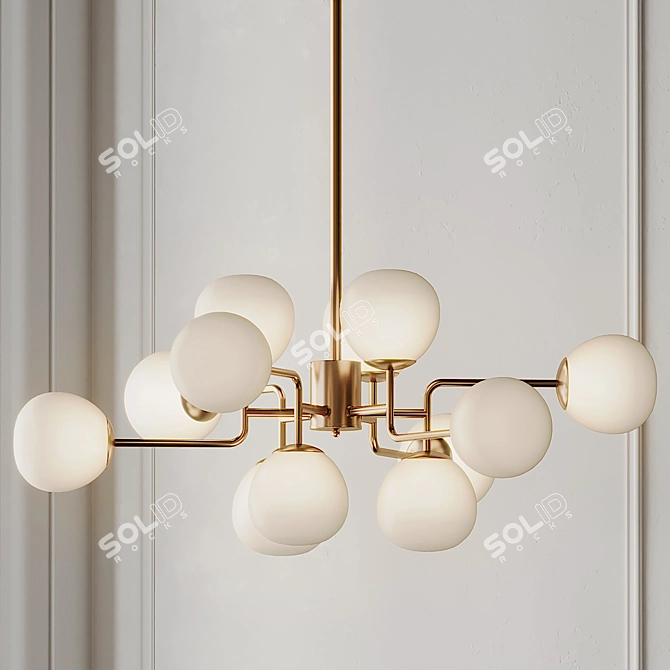 Erich Chandelier: Modern Elegance 3D model image 1