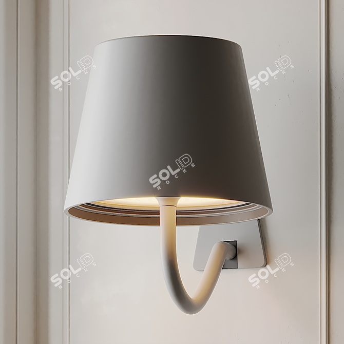 POLDINA Wall Lamp: Sleek and Stylish 3D model image 1