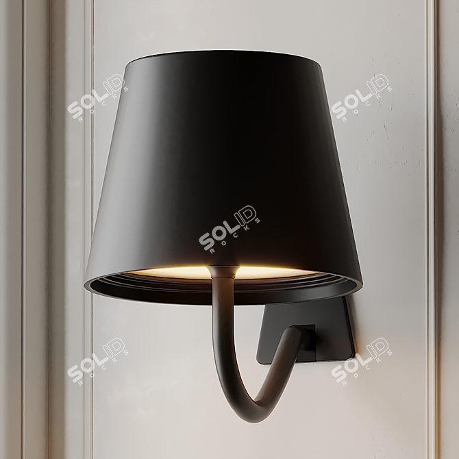 POLDINA Wall Lamp: Sleek and Stylish 3D model image 2