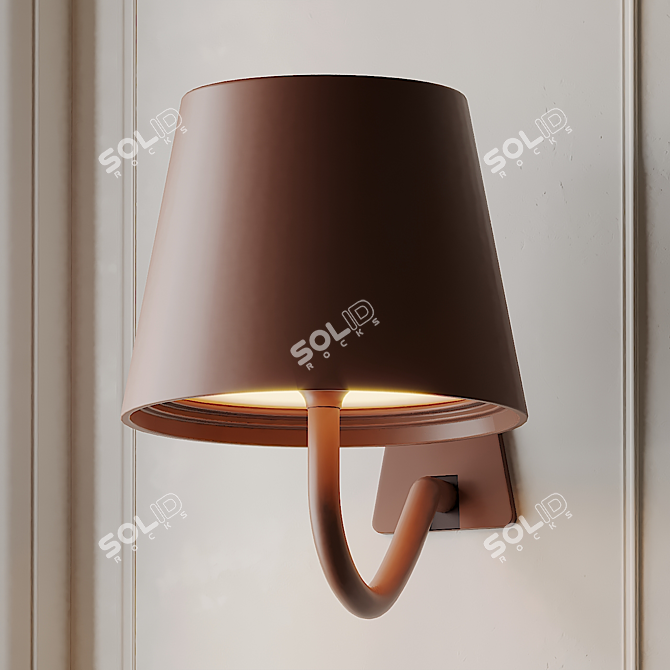 POLDINA Wall Lamp: Sleek and Stylish 3D model image 3