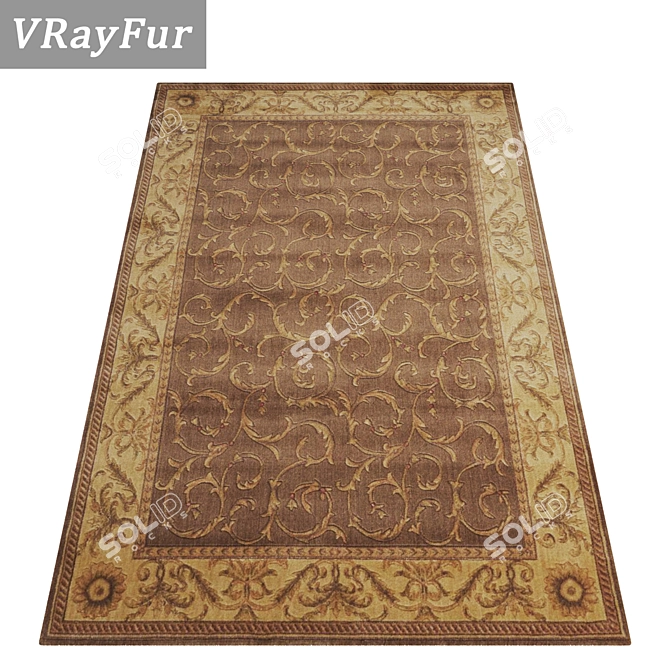 High-Quality Carpets Set 3D model image 2