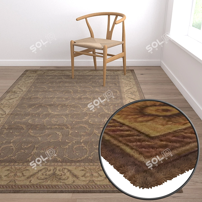 High-Quality Carpets Set 3D model image 5