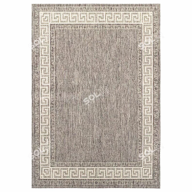 Modern Gray Rug for Stylish Interiors 3D model image 2