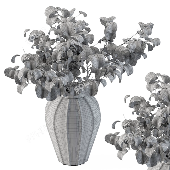 Delicate Branch Bouquet 3D model image 3