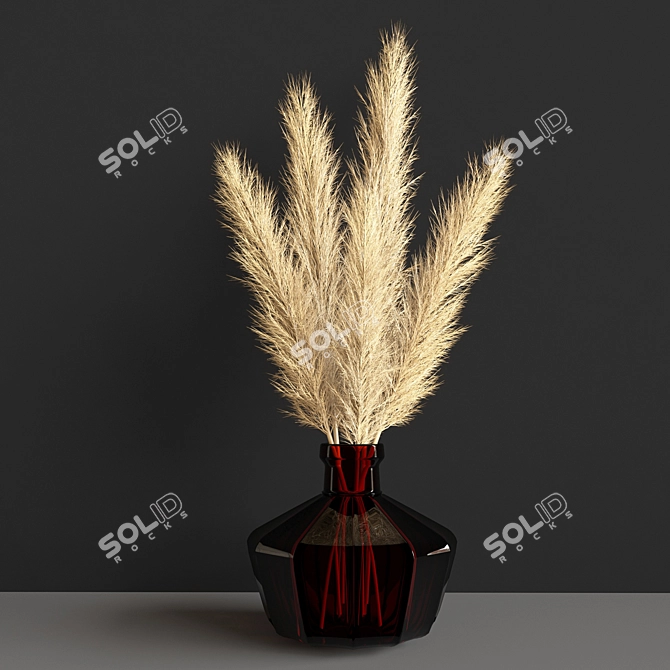 Vibrant Botanical Vray Plant 3D model image 1