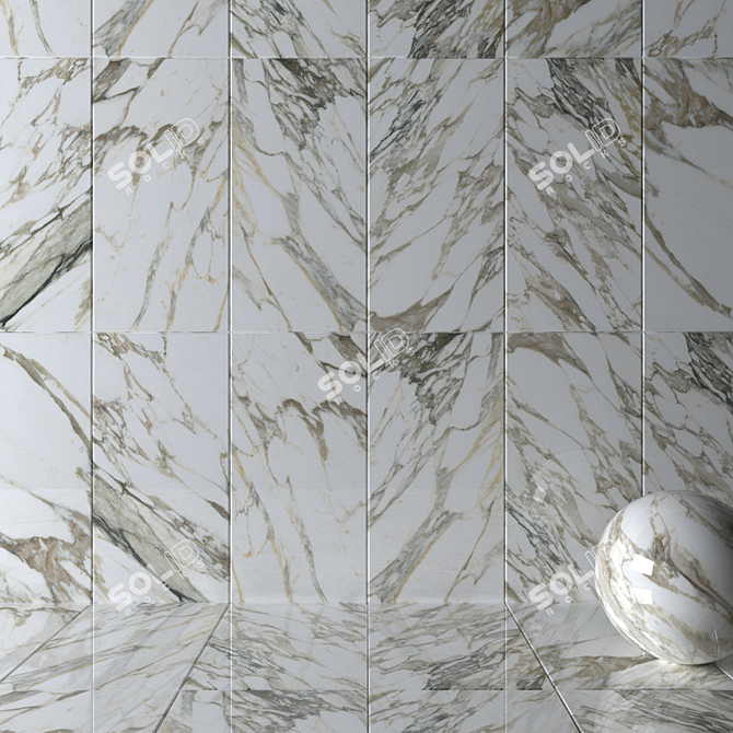Title: Museum Macchia Vecchia Marble Wall Tiles 3D model image 2