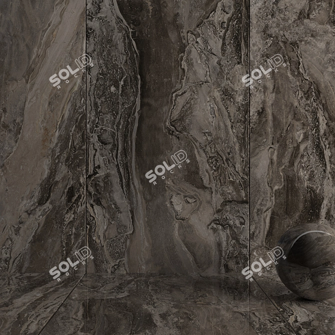 Elegant Marble Wall Tiles 3D model image 3