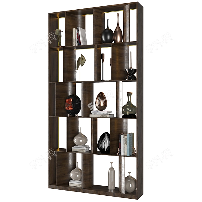 Versatile Shelving Unit with Multiple File Formats 3D model image 2