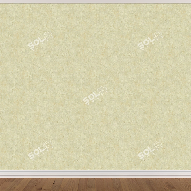 Seamless Wallpaper Set: 3 Colors 3D model image 3