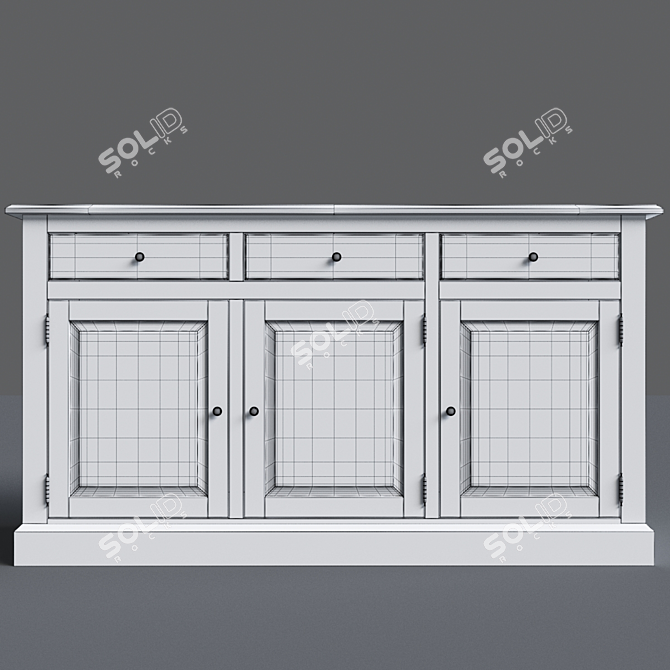 Authentic Buffet in Classic Style 3D model image 5