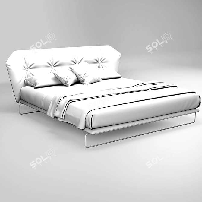 Sabaitalia New York Bed 3D model image 4