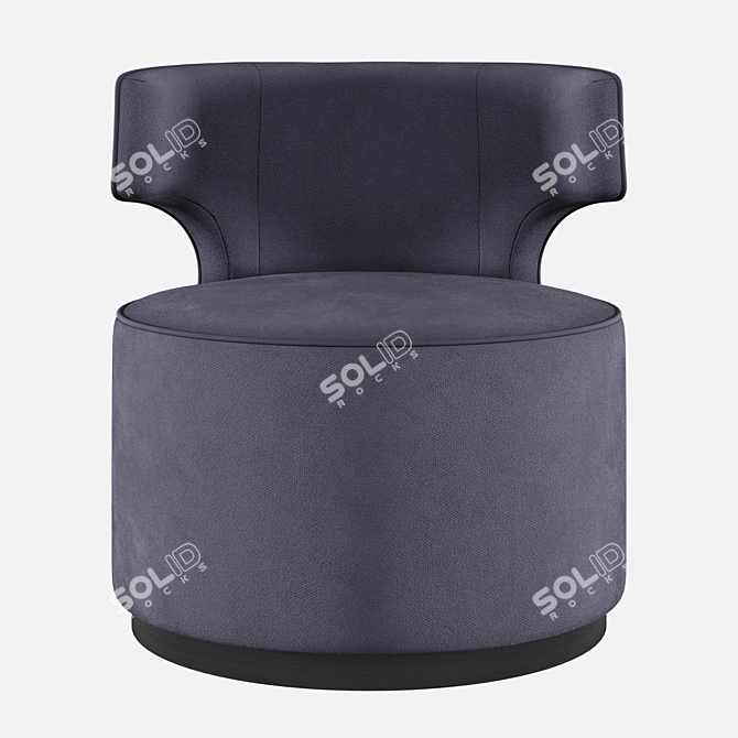 Modern Allen Armchair: Bespoke Design 3D model image 1