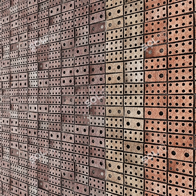 4K Brick 21 Seamless Texture 3D model image 1